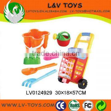 Plastic beach cart toy for kids