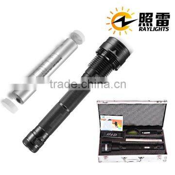 Aluminum alloy brightest flashlight rechargeable torch rechargeable heavy duty torch light made in China
