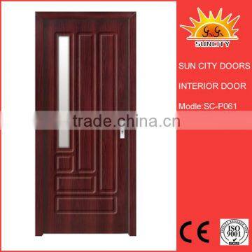 New Style Decorative PVC Door With Glass SC-P061