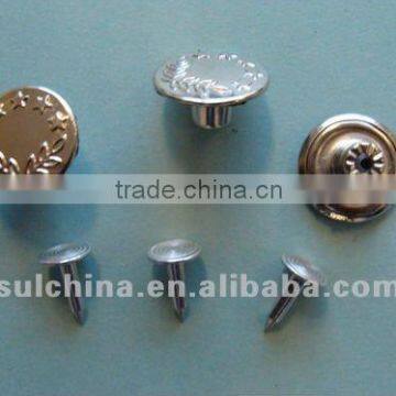 Jean button fasteners