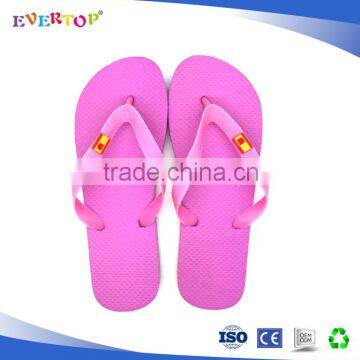 Beach Use and Pvc Upper Flag Design Flip Flops Woman 2016