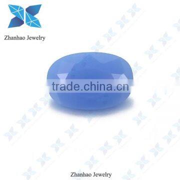 beautiful oval shape 8*10mm opal blue m nano gemstone lab created stone