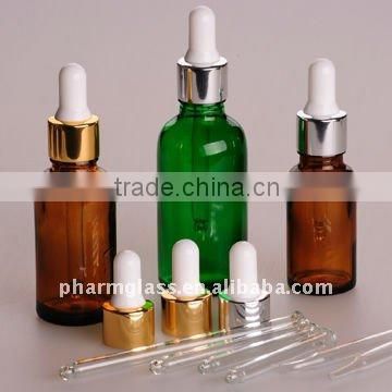 Glass droppers with glass nozzle