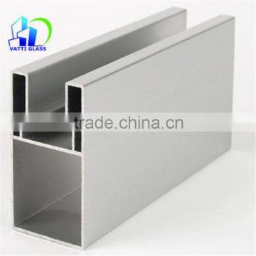 silver color coating aluminum profile for kitchen cabinet