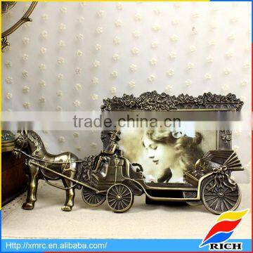 fine art landscape metal carriage design pewter photo frame gifts