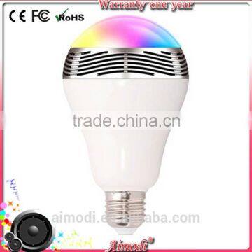 2015 latest new design 4.0 bluetooth led light bulb speaker