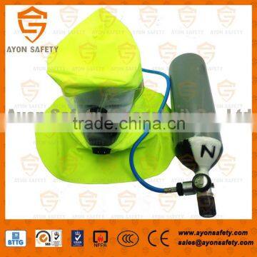 Industrial EEBD self rescue breathing device, mobile breathing apparatus with 3L steel cylinder