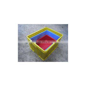 high qualit customize same design colourful a set of plastic crate case injection mould