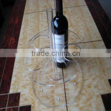 Custom acrylic wine bottle display stand