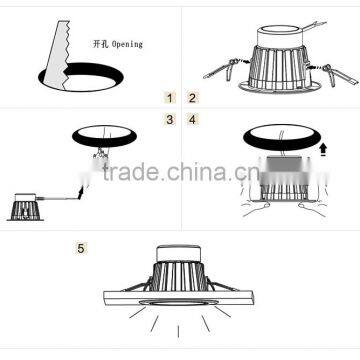 CE UL Led Down Light 10w Led Ceiling Downlight photo-6
