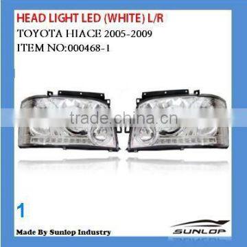 hiace angel eye head light 000468-1 hiace LED Head Light with angle eyes hiace headlamp for hiace 2005-2009,quantum