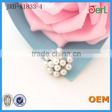 New Crystal Rhinestone Shank Pearl Rhinestone Wedding Button photo-4