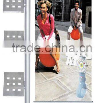 Aluminum brochure rack advertising poster stand
