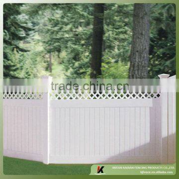 Cheap vinyl plastic lattice fence