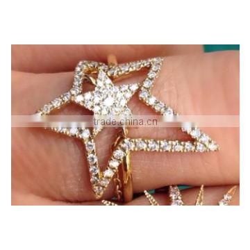 HY Fashion jewelry 925 silver rhodium plated jewelry eastern star masonic for women