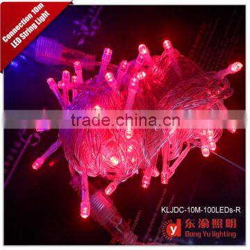 Red Connectable extendable copper wire LED garland string fairy light for wedding Christmas holiday decoration