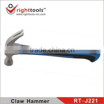 RIGHTTOOLS RT-J221 New process American type claw hammer with fibre handle