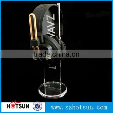 Acrylic Headphone Showing Stand / Headset Acrylic Earphone Stand Display Holder