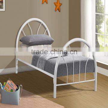 Popular White color Metal Frame bed for children's