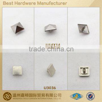 14*14mm pyramid square design hardware accessories for shoes belts garment apparel accessories