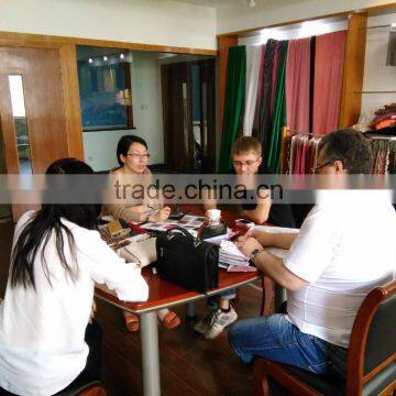 High Quality Printed Polyester Spandex Korean Velvet Fabric photo-6