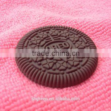 Cookies Design Embossed PVC Rubber Patch,brand Logo Rubber Souvenir Gift