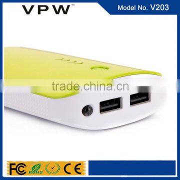 Factory wholesale Double Output 6000mAh Solar Power Bank