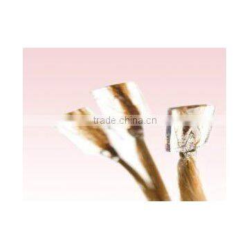 Transparent flat hair - extensions used by flat tools - Euro Type Hair