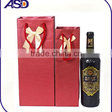 Promotional Paper Wine Bag/Gift wine Bags/wine bottle Packaging handbag for wine from trade assurance supplier