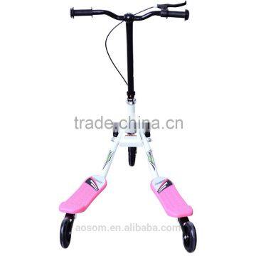 Homcom Pink/White Kids 3 Wheels Foldable Push Speeder Scooter photo-4