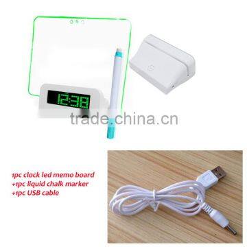 New Invented Magic Kids Alarm Clock LED Writing Board photo-6