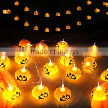 Free Sample Halloween Prop 16 Pieces Plastic Pumpkin Light Halloween Decoration