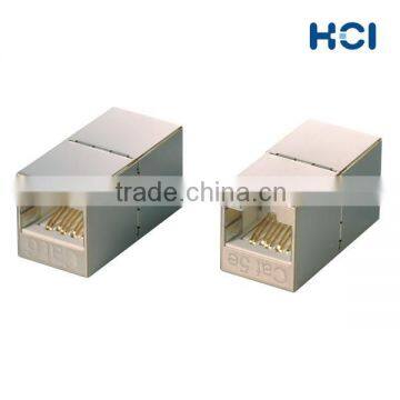 RJ45 Cat6A 180 Degree Shielded STP Straight In-Line Coupler photo-2