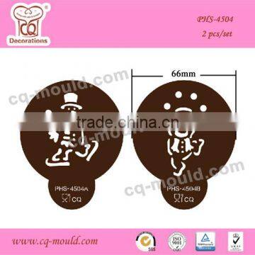 Cupcake Decoration cookie and coffee stencils