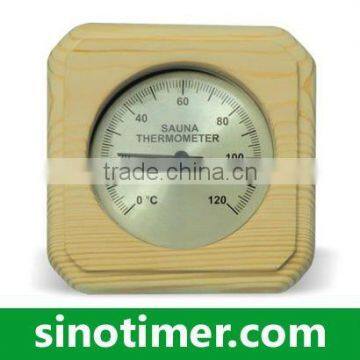 Wood Sauna Room Thermometer