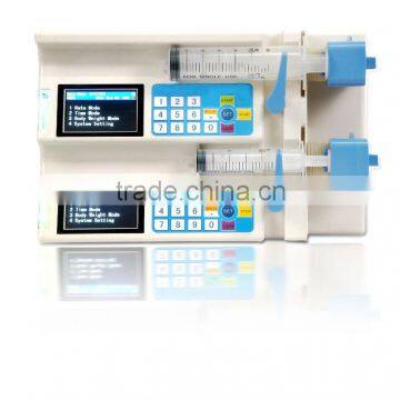 double channel syringe pump