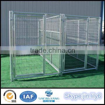 10ft*10ft welded wire and galvanized double dog kennel