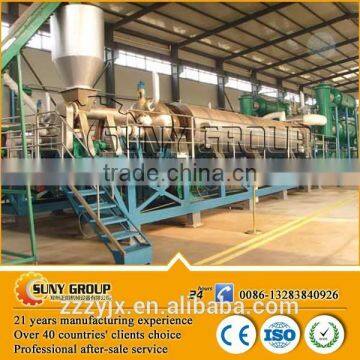 Continuous waste tyre pyrolysis plant