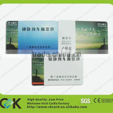 Access control pvc magnetic stripe ticket card with printing