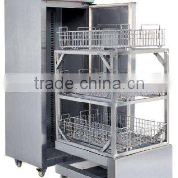 Single door hot air circulation high performance trolley sterilizer with cart