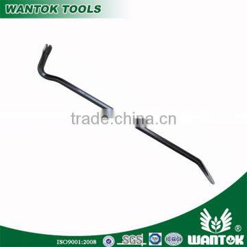 Forged dark green steel hexagonal wrecking bar/nail puller