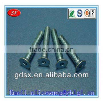 Custom and precision stainless steel/carbon steel zinc/nickel plated countersunk bolts 8.8,countersunk head bolt