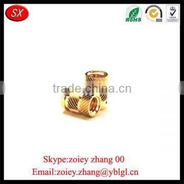 Guangdong Province OEM Serve Brass Slotted Coarse Threaded Insert
