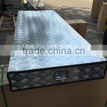 Aluminum Tool Box, Diamond Plated, Silver photo-3