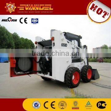 2ton mini wheel type skid steer loader,650kg loader for sale