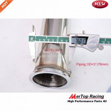 Mertop 3'' VW Golf GTi Jetta Audi A3 Turbo Catless Downpipe Exhaust 2.0T Decat Cat Delet photo-3