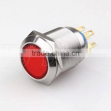 LAS1-22F-11 22mm Flat Shape Plastic Head Stainless Steel Solder Terminal Push Button Switch photo-6