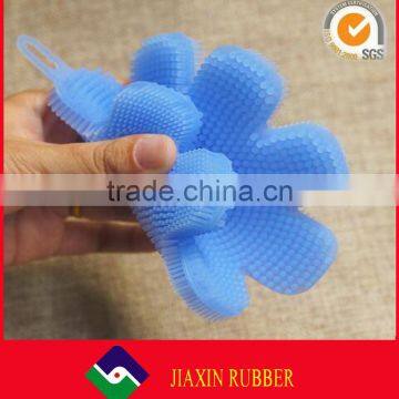 Dish Washing Brush Fruit Vegetable Dish Cleaner Food Grade Silicone Multi-purpose Cleaning Brush photo-4