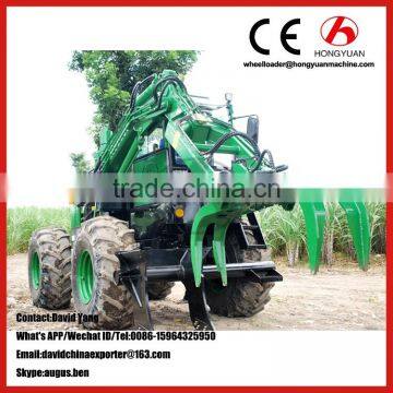 Factory hot sale wheel sugar cane loader for sale