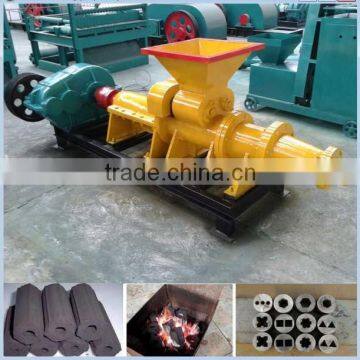 wood charcoal bar extruder/ factory directly sale automatic coal briquette press machine